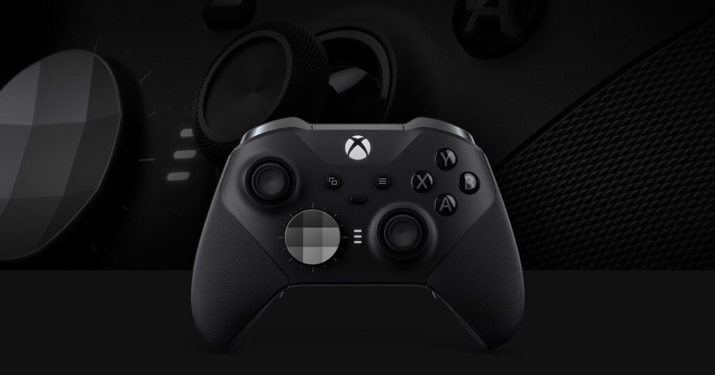 Mando de Xbox Elite Series 2 negro, foto oficial de producto de Microsoft