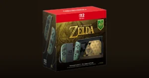 Caja de la Nintendo Switch 2 edición The Legend of Zelda 40 aniversario