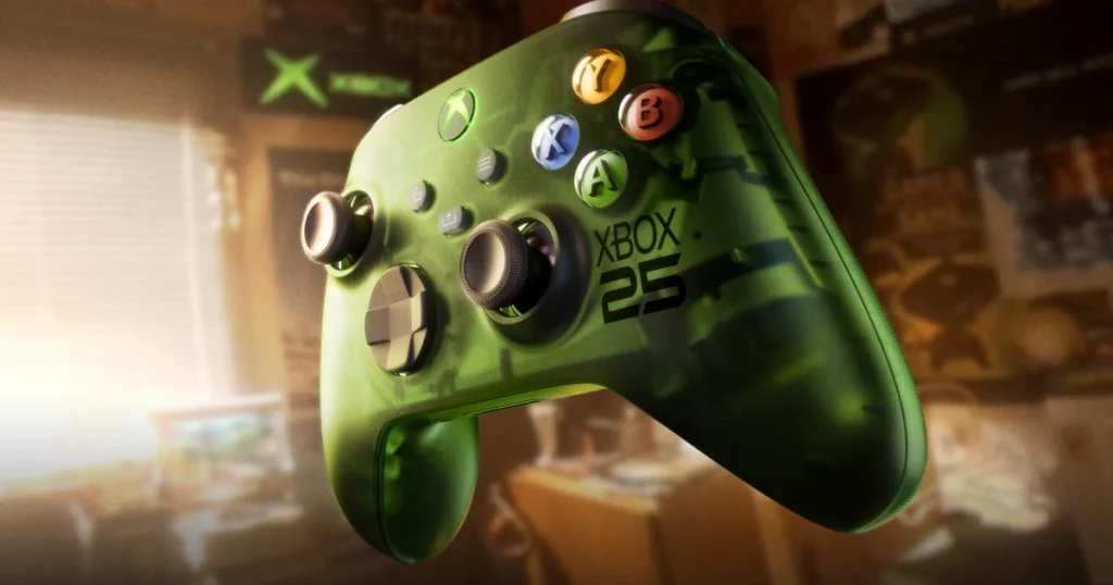 Mando Xbox X25 de edición especial, en verde translúcido